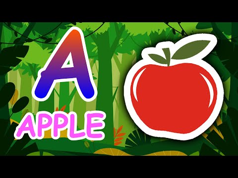 A for Apple for Children | Nursery ABC Learning | Preschool Alphabet A to Z Videos