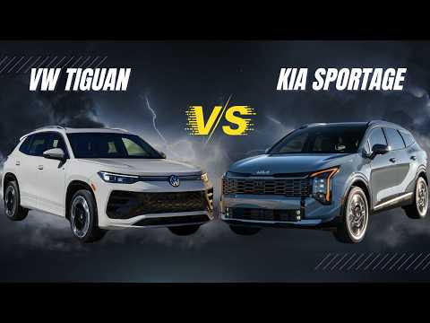 2025 Kia Sportage vs. VW Tiguan 2025 US Spec. : Compact SUV Clash! 🚗🔥