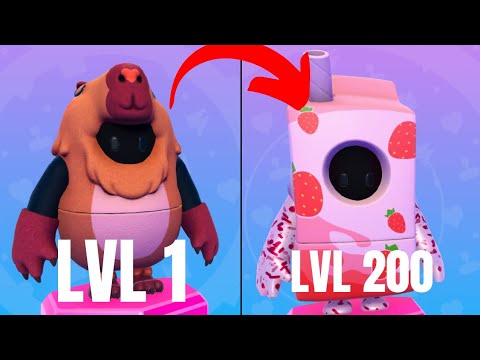 UNLOCKING THE STRAWBERRY SMOOTHIE SKIN IN FALL GUYS!!