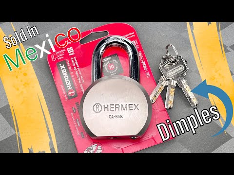 [1596] Hermex’s Dimple-Core Round Body Padlock (CA-65Q)