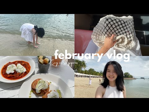 VLOG🐚away from home /living in Singapore/exploring cafe&park/going to Sentosa