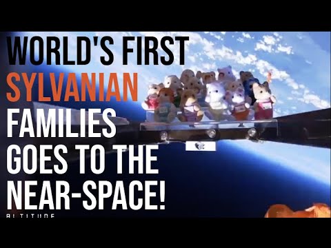 World's first Sylvanian Families goes to see the space!! 成層圏かよ！シルバニアファミリー。フィルムカメラインターバル撮影→シャッター音聞こえる