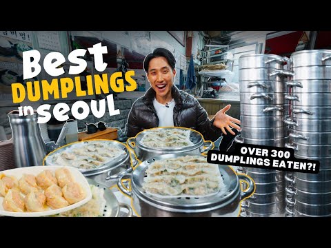 EPIC 300 Dumpling Challenge in Seoul's Legendary Mandu Restaurant! | Beating @tzuyang6145 Record?!