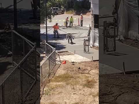 Pouring Cement at my Gym #shorts