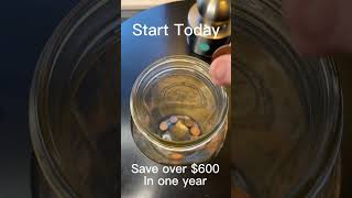 Penny Challenge save over $600 in one year in spare change #moneychallenge #smallbeginnings savings