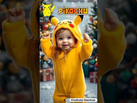 ⚡️Super Cute Pikachu Baby #พิคาชู,#pikachu,#cutebaby,#babydance,#เด็กเต้นน่ารัก,#shorts,