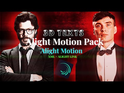 Special 100 Subscribe 3D Text Pack + Xml Alight Motion Present 🤝🏻💀