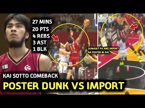 Poster Dunk VS Import KAI SOTTO Comeback Dinakdakan ang Import Angat sa Opensa Koshigaya VS Kyoto...