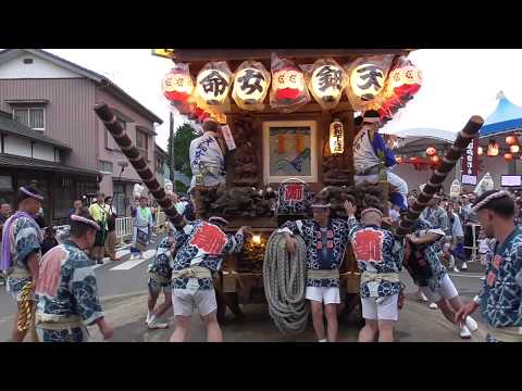 佐原の大祭夏祭り　2019　のの字廻し