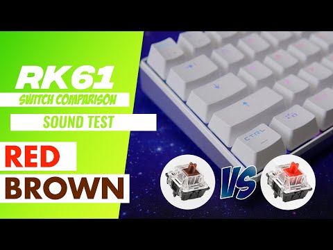 RK61 l Sound test l Red & Brown Mechanical Switches