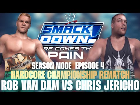 HERE COMES THE PAIN SEASON MODE - HARDCORE TITLE REMATCH - RVD VS JERICHO #WWE #HCTP #RVD #Y2J