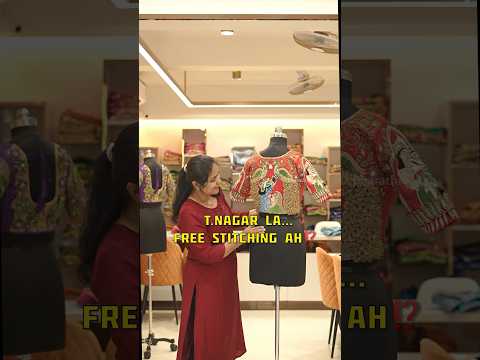 Free Stitching- T.Nagar⁉️ #bharathicooks #designerwear #shopping