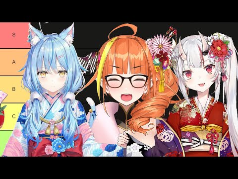 ALL NEW Hololive New year's outfits TIER LIST