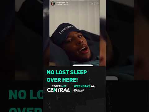 We're for sure not losing sleep over here, thanks Saquon! 😂😴