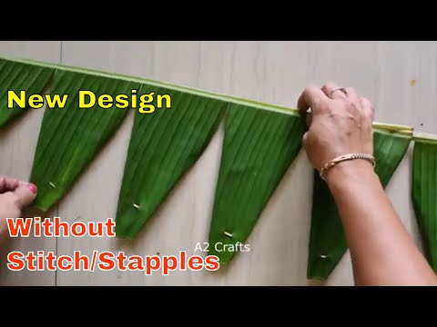 New Design Banana Leaf !!! Diwali Banana Leaf Decor Just in 5 Minutes