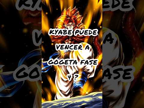 kyabe puede vencer a gogeta fase 4 ? #dragonball #dragonballsuper #dragonballgt #sparkinzero #gogeta