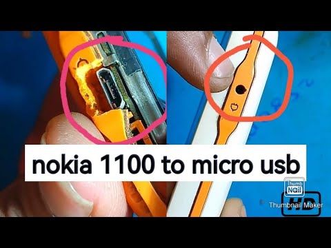 Nokia 1280 charging convert into micro USB port