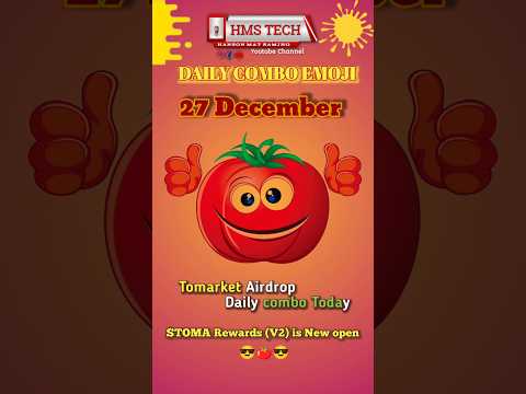 Tomarket Airdrop Daily combo today | toma 27 December combo today | #tomarketcombo #tomatodaycombo