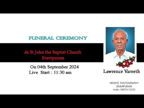 FUNERAL CEREMONY OF LAWRENCE VAREETH.