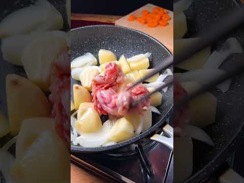 What a perfect meat and potatoes dish [ASMR] #shorts