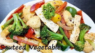 SAUTEED VEGETABLES | Low Carb Veggie Recipe | Stir Fried Veggies | Vegetable Stir Fry | Mix Veg Dry