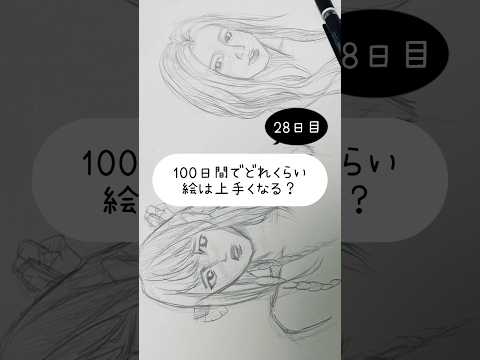 【28日目】100日間絵を描き続けたら上手くなる？【上達記録】【イラスト】