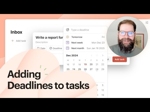 Add deadlines to tasks in Todoist