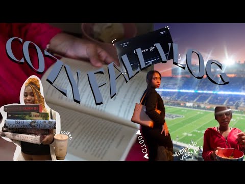 cozy fall days in my life | book haul, trips, & football #fallvlog #daysinmylife