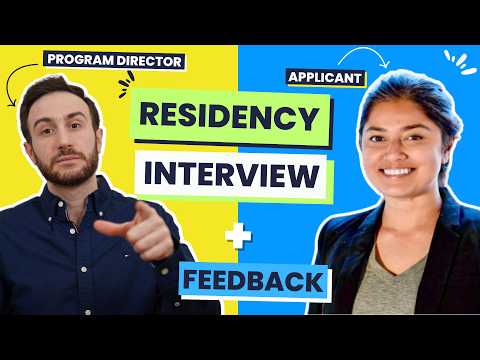 Residency Interview Preparation Mock Session | Residency Interview Questions and Answers 2024/2025