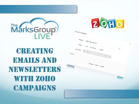 Working with Zoho Campaigns Emails and Newsletters