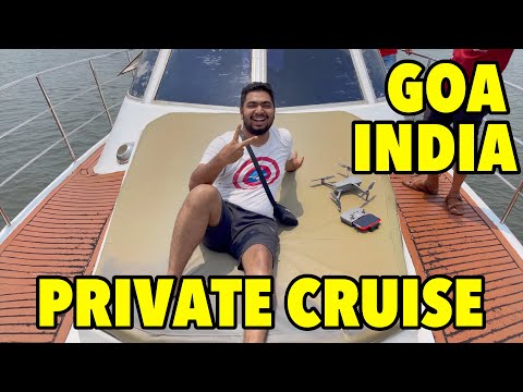 LUXURY PRIVATE YACHT TOUR IN GOA INDIA | 10,000Rs for 1 Hour | Goa Yacht Party Vlog #YachtParty