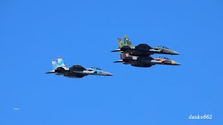 ４Ｋ 青空で魅せる小松基地航空祭予行２０２４ 編隊飛行からF－１５機動飛行まで 4K Komatsu Air Base Air Show 2024 Rehearsal in the Blue Sky