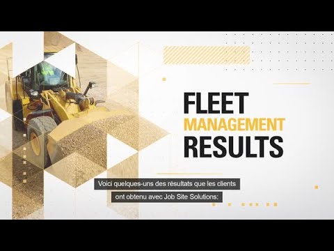 Résultats de la gestion de flotte | Caterpillar Job Site Solution