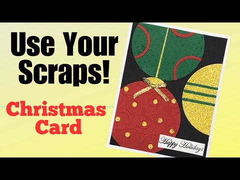 Making Christmas Cards Doesn't Have To Be Hard! This Easy Card Is Perfect For All Ages!