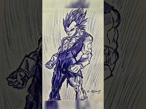 Vegeta ultra ego form 🔥 dragon ball #art #dragonball #anime #reels #shorts #artist #artwork #otaku