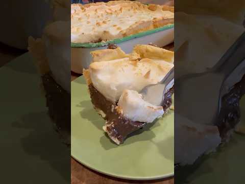 Chocolate Meringue Pie in a Big Rectangular Pan!