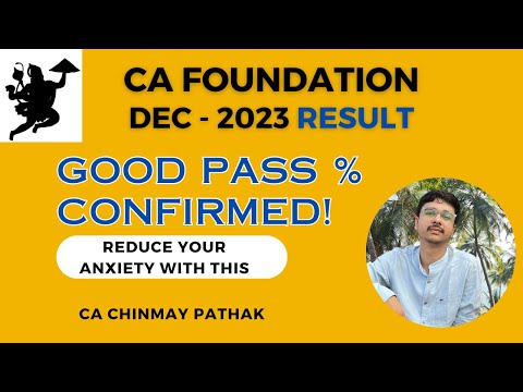 RESULTS HIGH Pass % Confirmed! CA Foundation Dec - 23 #cafoundation #caresults #icai #caexams