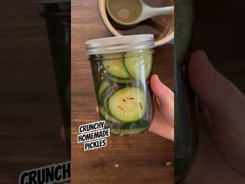 Crunchiest Homemade Pickles Ever: Cold Brine Secret! | #shorts  #recipes