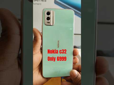 Nokia C32 Rear glass camera panel night mode protect mode #smartphone #youtubeshorts #unboxing