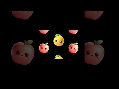 Funny Fruits Sensory Video Shorts #26 #highcontrast #BabySensory #babydiscovery #babyeducation