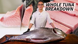 How a Master Sushi Chef Butchers a 250 Pound Bluefin Tuna — Omakase