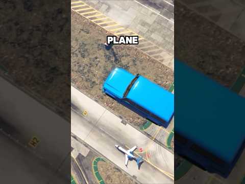 Falling car VS plane #grandthefauto #gaming #gta #shorts #videogame