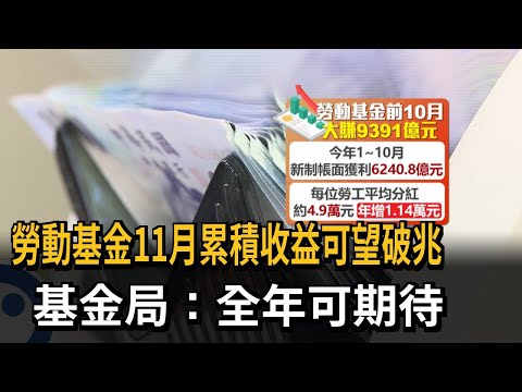 勞退新制賺爛了 勞動基金11月累積收益可望破兆－民視新聞