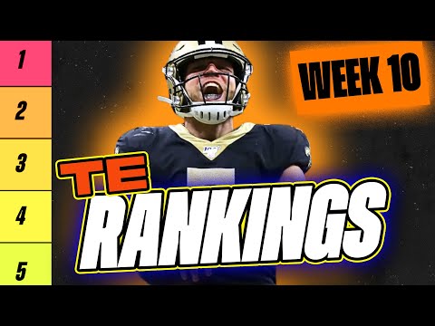 🔥 NEW Top 15 TE RANKINGS for Week 10 Fantasy Football 🚀 | Fantasy Football Rankings