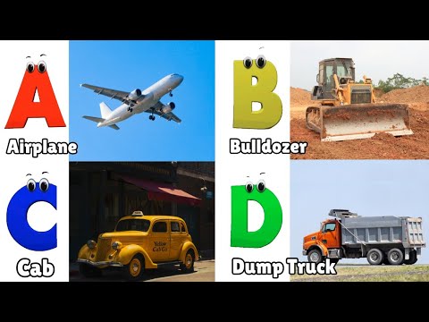 Vehicles ABC Song for Todders | Phonics for Kids | Alphabet Letters