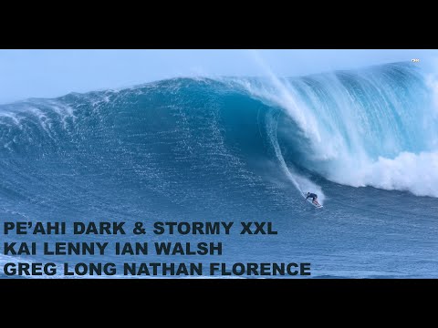 PE'AHI DARK AND STORMY XXL TOW IN SESSION!!!