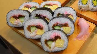 寿司職人による巻き寿司　太巻き編〜How To Make Sushi Roll〜