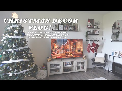 Christmas Decor Vlog | Putting up the tree & realistic holiday decor!