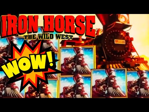 AWESOME!! IRON HORSE IS ONE GOOD TRAIN! 🚂 IRON HORSE Slot Machine  (ARISTOCRAT GAMING)