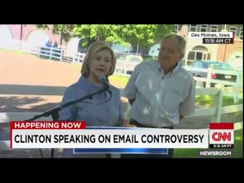 CNN News August 16 2015 Clinton  Email scrutiny is 'usual' partisanship